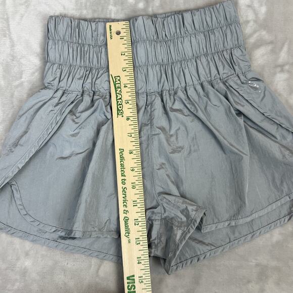 Free People FP Movement Shorts Womens Small Gray The Way Home Ultra High Rise - Picture 5 of 13